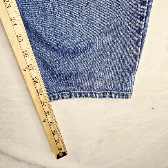 Vintage Anchor Blue Loose Jeans 40x32 Fits 39x30 Baggy Distressed Y2K Skater 90s - Picture 12 of 15